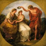 Angelica Kauffmann Beauty Directed by Prudence, Wreathed by Perfection painting